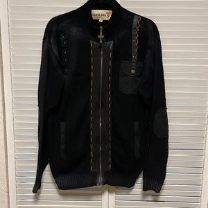 Franky Max Zip Front Cardigan Mens L